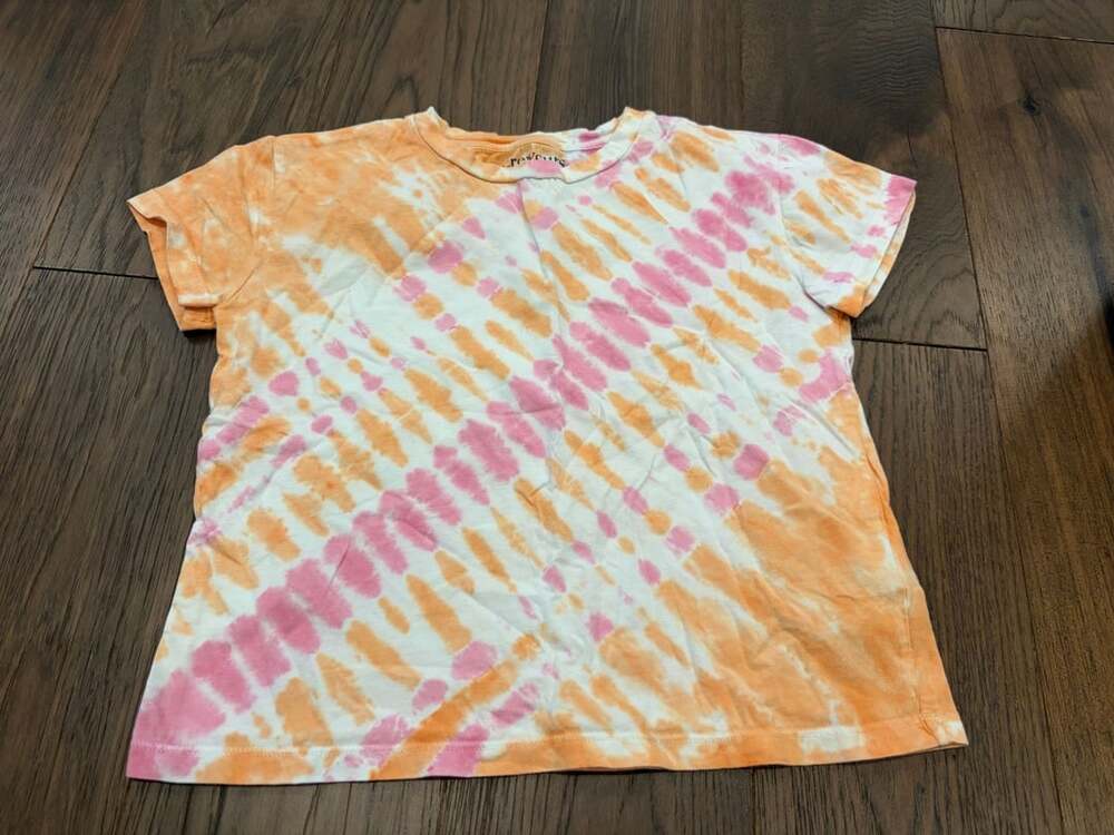 crewcuts Pink and Orange Tie-Dye Short Sleeve T-Shirt Size L 10-11